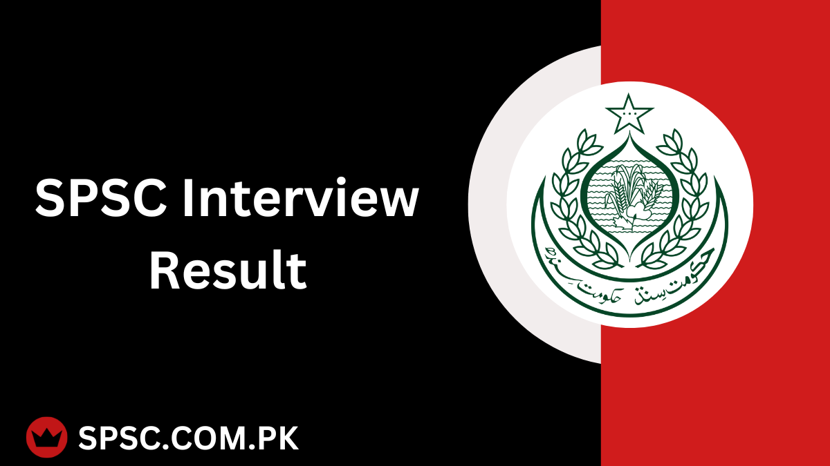 SPSC Interview Result 2025 www spsc gov pk