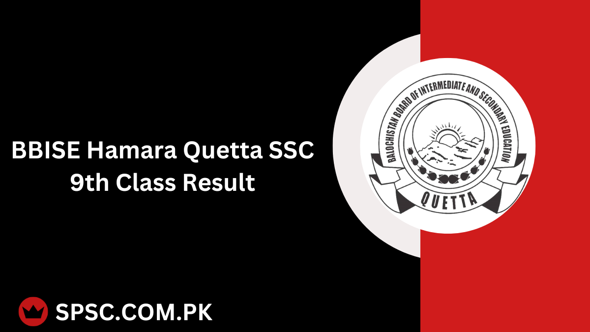 BBISE Hamara Quetta SSC 9th Class Result