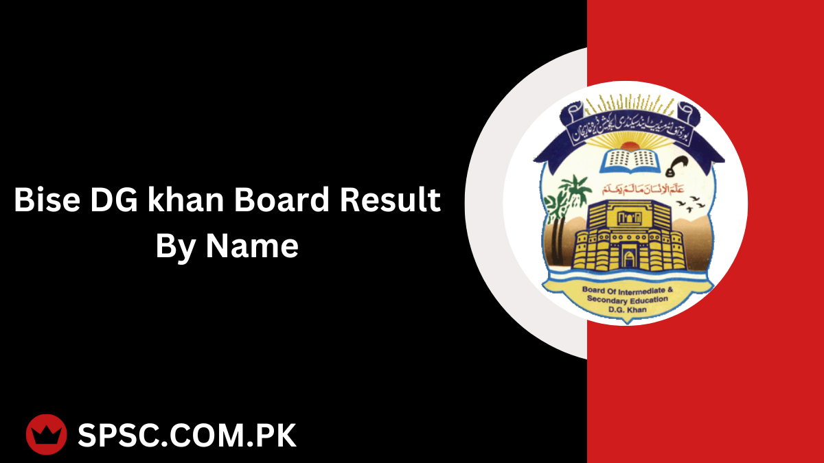 Bise DG khan Board Result By Name