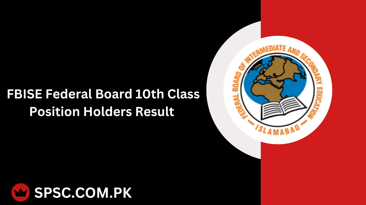 FBISE Federal Board 10th Class Position Holders Result